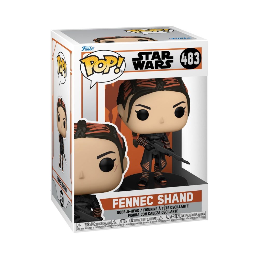 Funko POP Star Wars Bobble Head Collectible featuring Fennec Shand from The Mandalorian