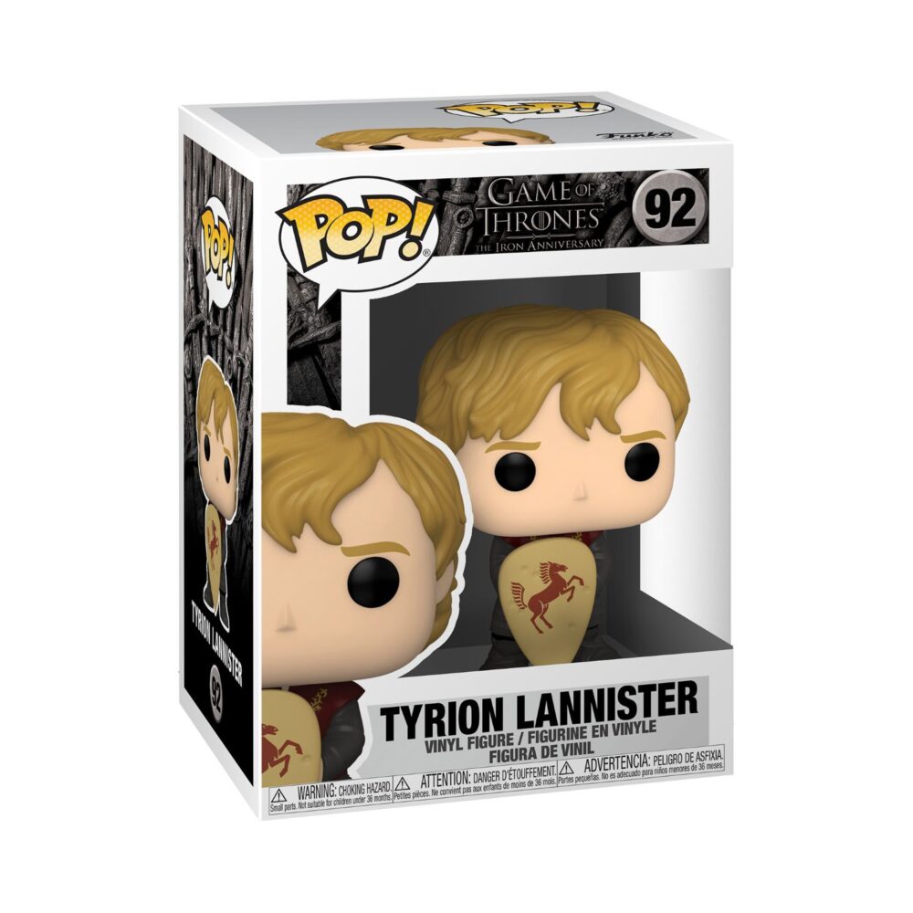 Funko POP Movies Collectible featuring Tyrion Lannister With Shield from Game Of Thrones