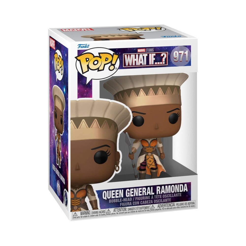 Funko POP Marvel Collectible featuring Queen General Ramonda from What If
