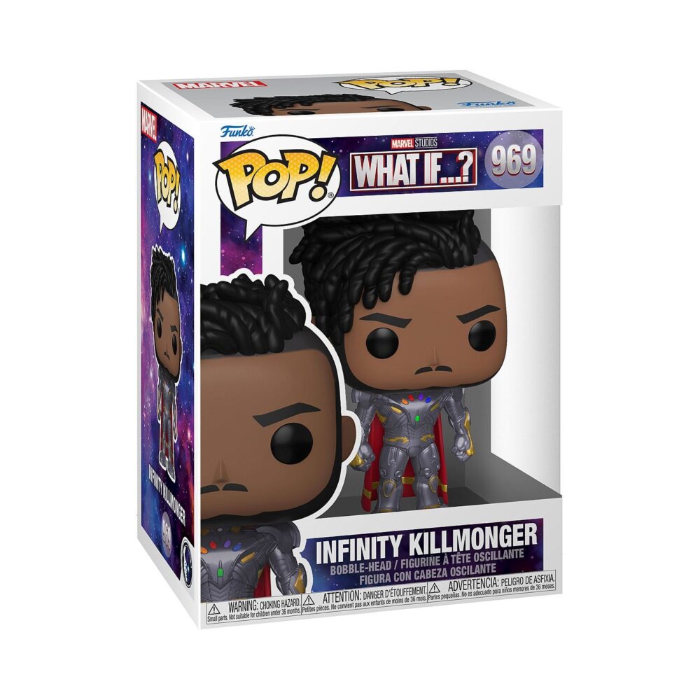 Funko POP Marvel Bobble Head Collectible featuring Infinity Killmonger from What If