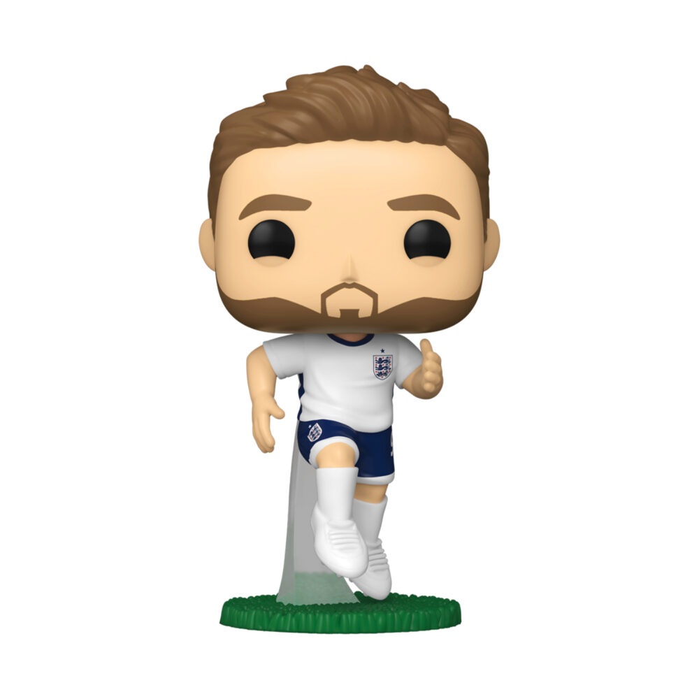 Harry Kane England Football Funko Pop #85 in a running pose on a grass display base