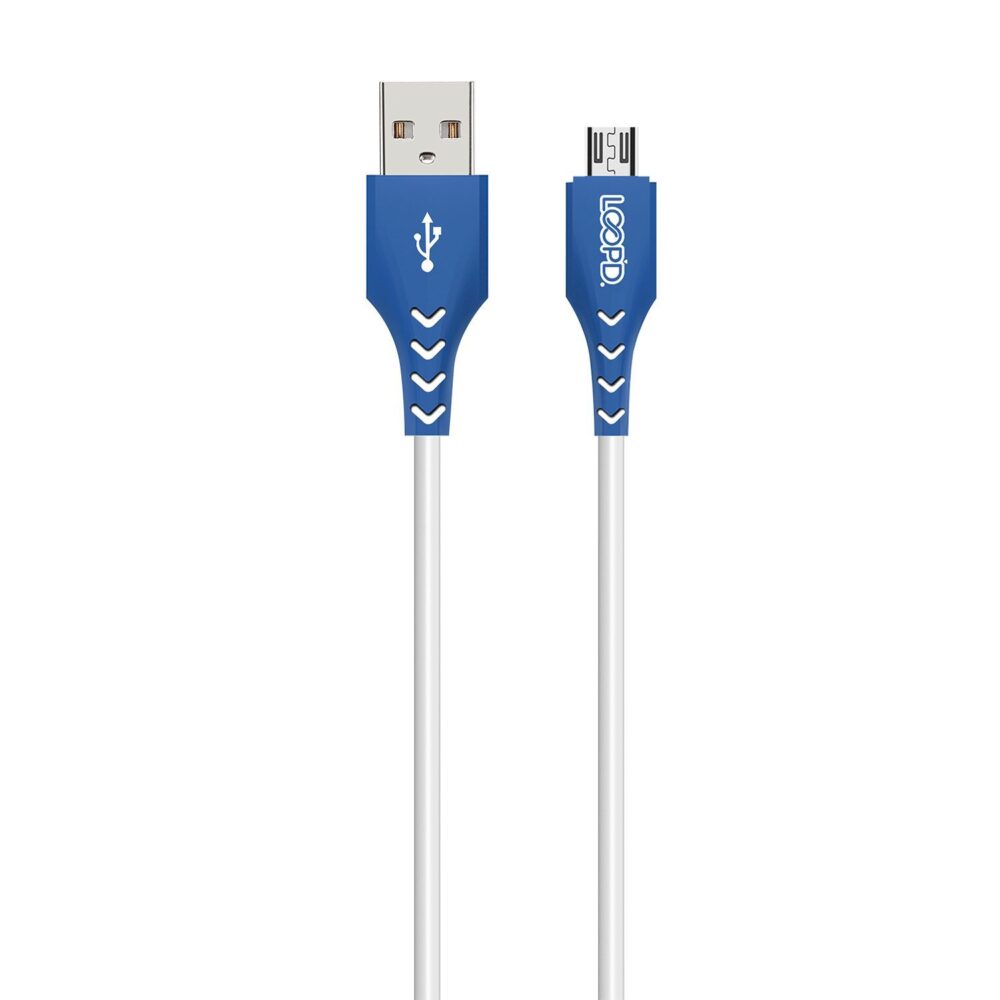 LOOPD USB A to Micro USB Quick Charge 3.0 1.2 Meter White Charge and Sync Cable