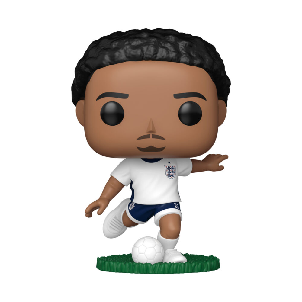 Myles Lewis-Skelly England Football Funko Pop #91 dribbling a football in the white England kit