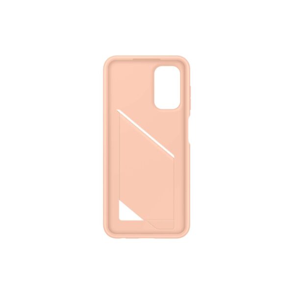 Peach Samsung Card Slot Cell Phone Cover for the Samsung Galaxy A13 4G
