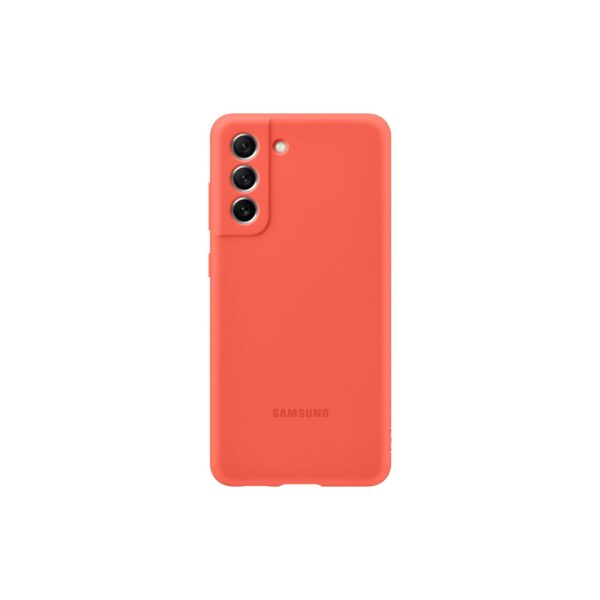 Samsung Silicone Cell Phone Cover for the Samsung Galaxy S21 FE Coral