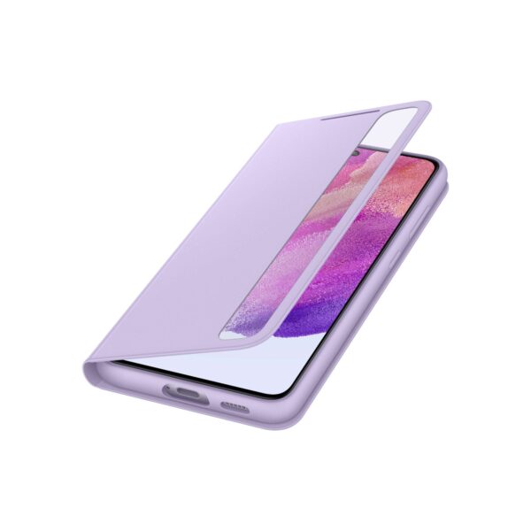 Samsung Smart Clear View Cell Phone Case for the Samsung Galaxy S21 FE Lavender