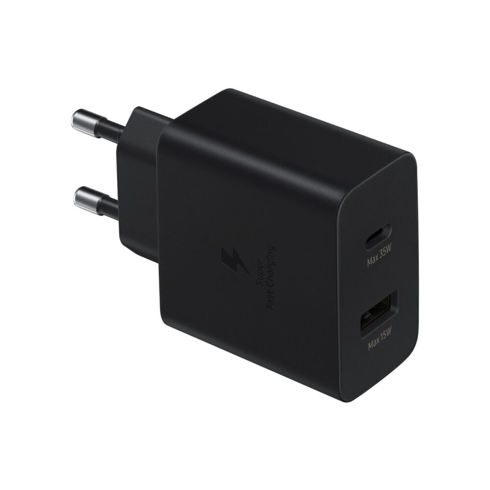 Samsung Black Universal 35W 2 Port PD Fast Charge Wall Charger Adapter