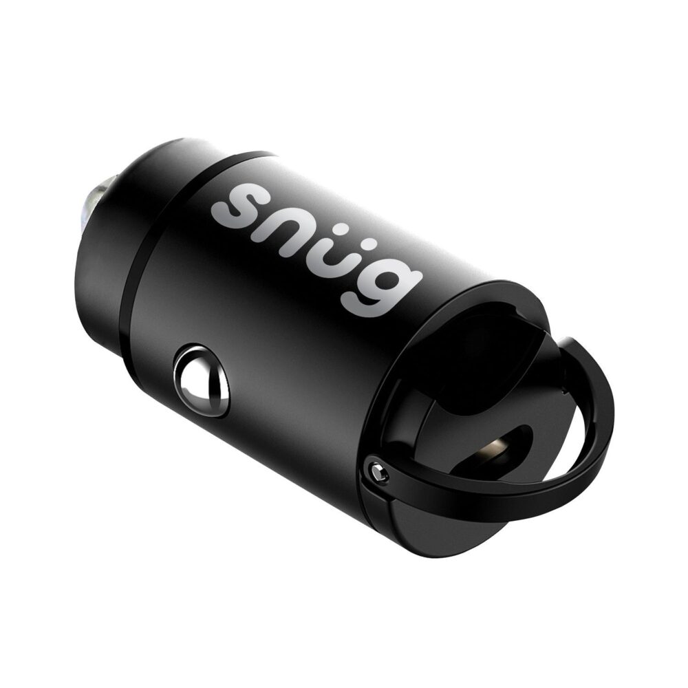 Snug 30W 1 Port Car Charger Charging Adapter Universal PD Fast Charge Black