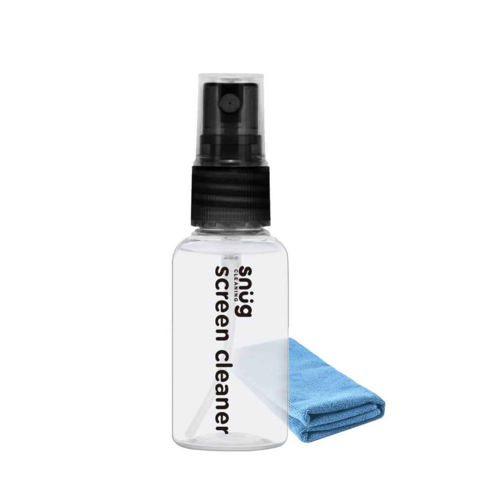 Snug 30ml Alchole Amonia Free Water Gel Formula Screen Cleaning Spray with a Washable Microfiber Cloth