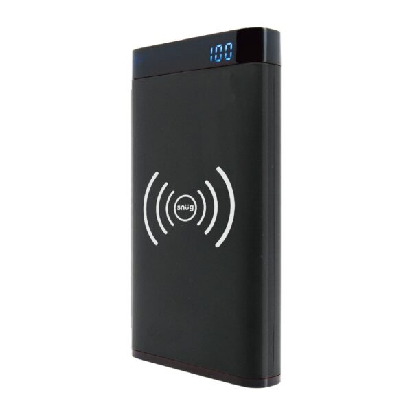 Snug 10W Qi Wireless Power Bank 10000mAh Universal Charging Black with LED Display