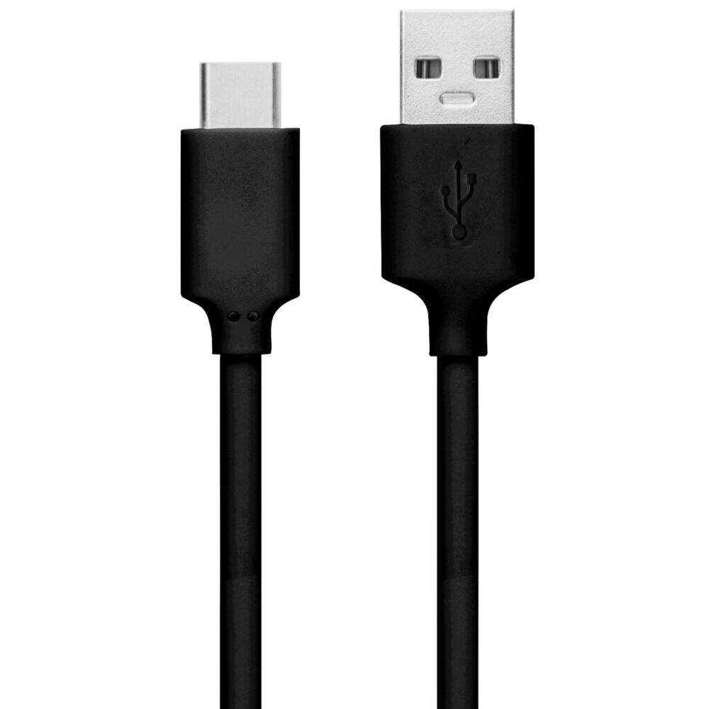 Snug 18W Fast Charge USB A to Type C 1.2 Meter Black Charge and Sync Cable