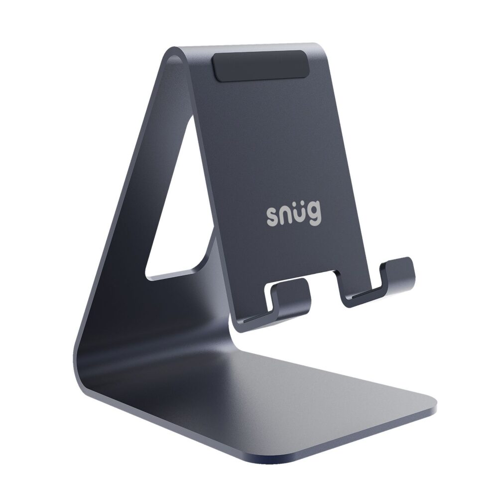 A Snug Aluminium Universal Desk Stand Phone Holder.