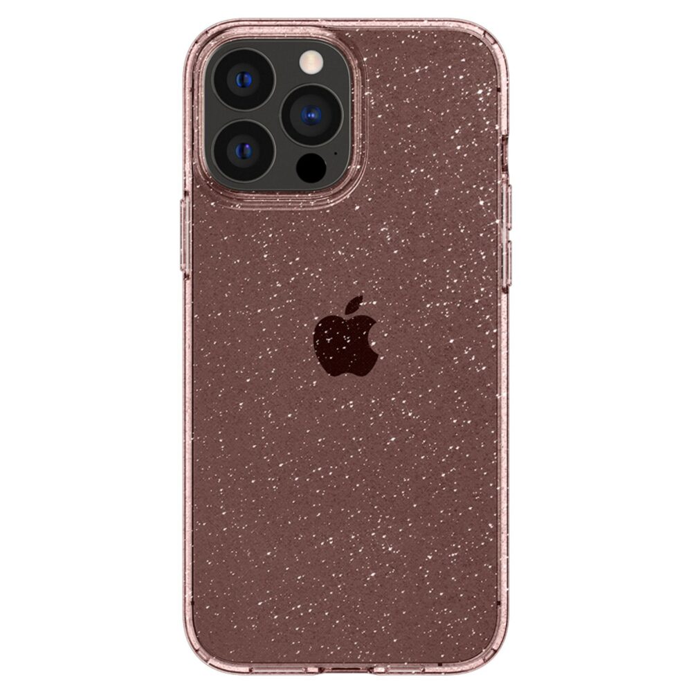 Spigen Liquid Crystal Glitter Cell Phone Case for the Apple iPhone 13 Pro Max Rose