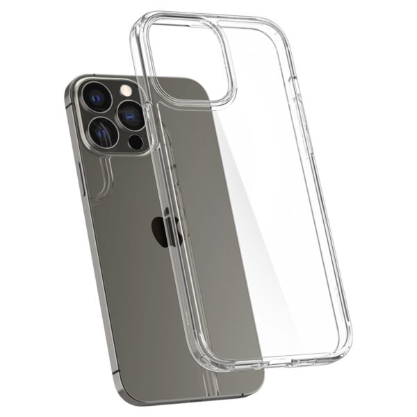Clear Spigen Ultra Hybrid Cell Phone Case for the Apple iPhone 13 Pro