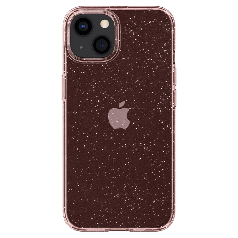 Spigen Liquid Crystal Glitter Cell Phone Case for the Apple iPhone 13 Rose