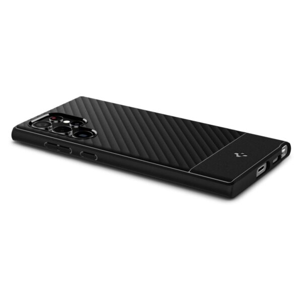 Spigen Core Armor Black Back Cover Cell Phone Case for the Samsung Galaxy S22 Ultra 5G