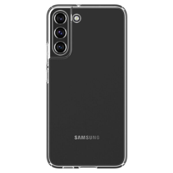 Clear Spigen Crystal Flex Cell Phone Case for the Samsung Galaxy S22+ 5G