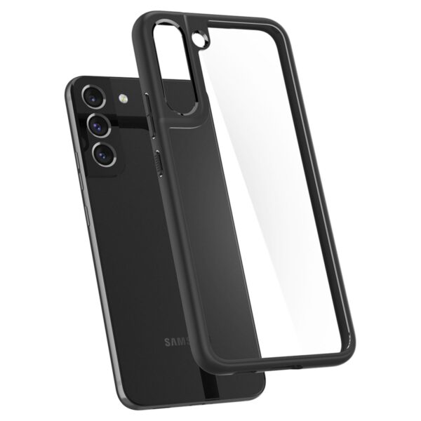 Spigen Ultra Hybrid Cell Phone Cover for the Samsung Galaxy S22 5G Black