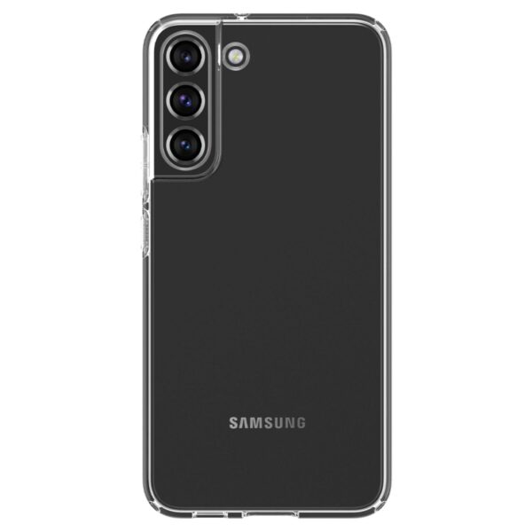 Clear Spigen Crystal Flex Cell Phone Case for the Samsung Galaxy S22 5G