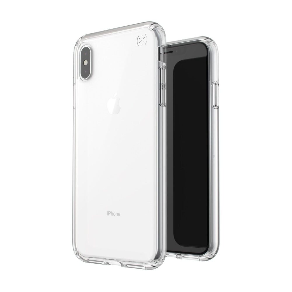 Speck Presidio Stay Clear Cell Phone Case for the Apple iPhone XS Max Clear