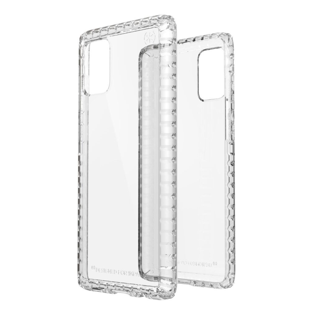 Speck Presidio Lite Cell Phone Case for the Samsung Galaxy A71 Clear