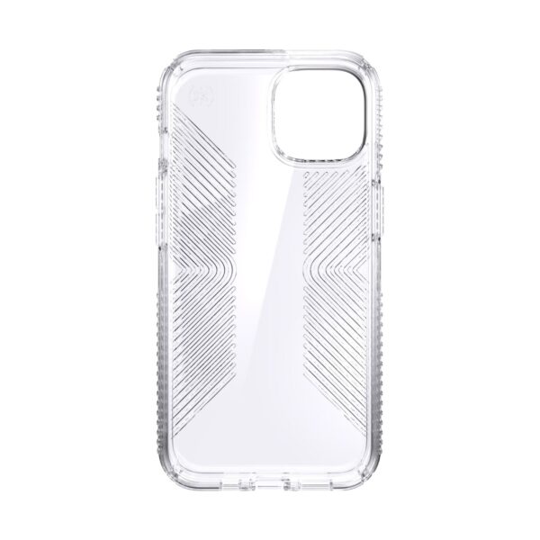 Clear Speck Presidio Perfect Clear Grip Cell Phone Case for the Apple iPhone 13