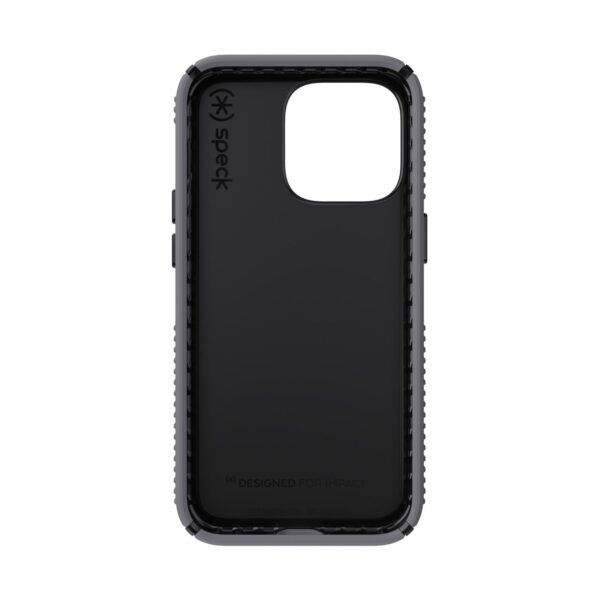 Grey Speck Presidio2 Grip Cell Phone Case for the Apple iPhone 13 Pro