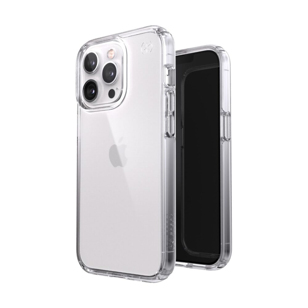 Speck Presidio Perfect Clear Cell Phone Case for the iPhone 13 Pro Clear