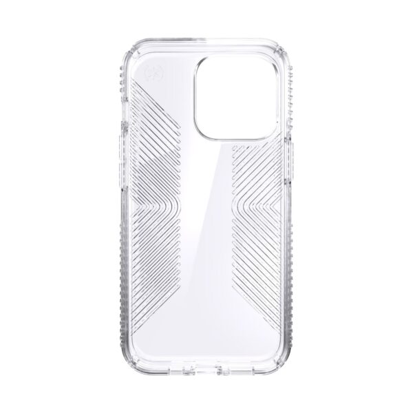 Clear Speck Presidio Perfect Clear Grip Cell Phone Case for the Apple iPhone 13 Pro