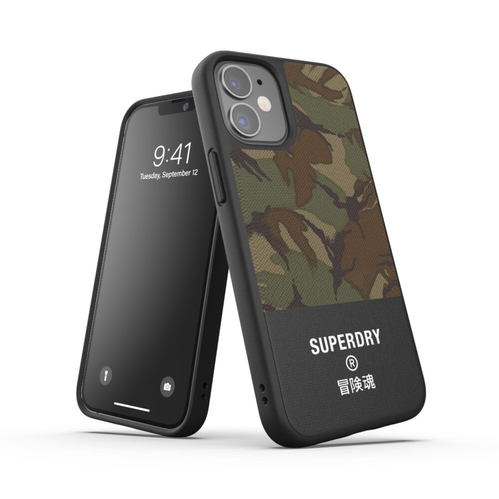 Superdry Canvas Cell Phone Case for the Apple iPhone 12 mini Camo