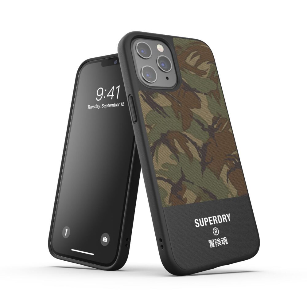 Superdry Canvas Cell Phone Case for the Apple iPhone 12 Pro Max Camo