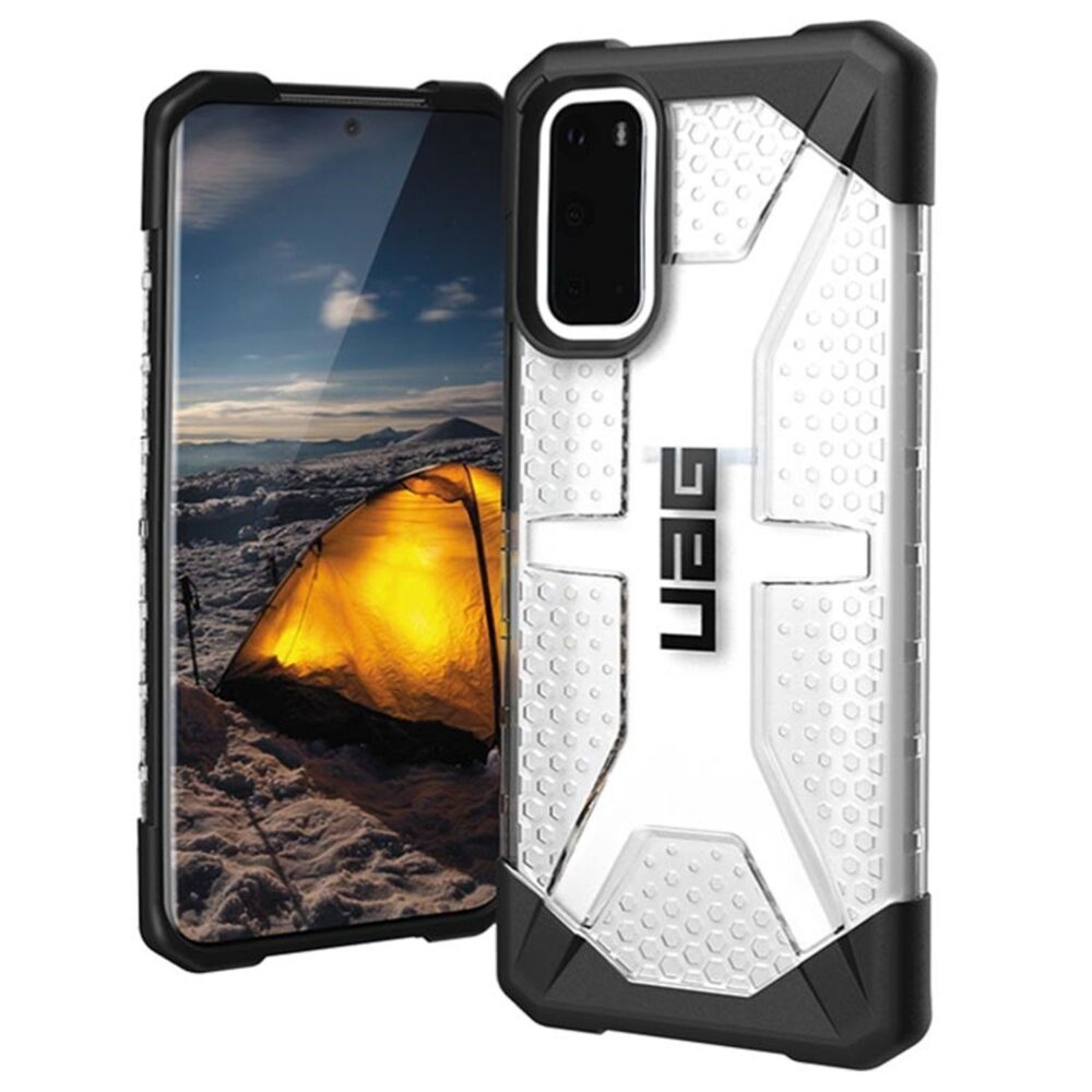 UAG Plasma Cell Phone Case for the Samsung Galaxy S20+ Clear