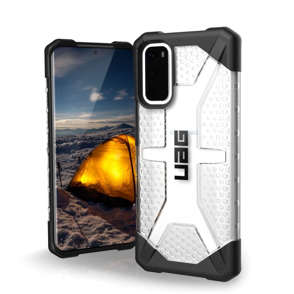UAG Plasma Cell Phone Case for the Samsung Galaxy S20 Clear