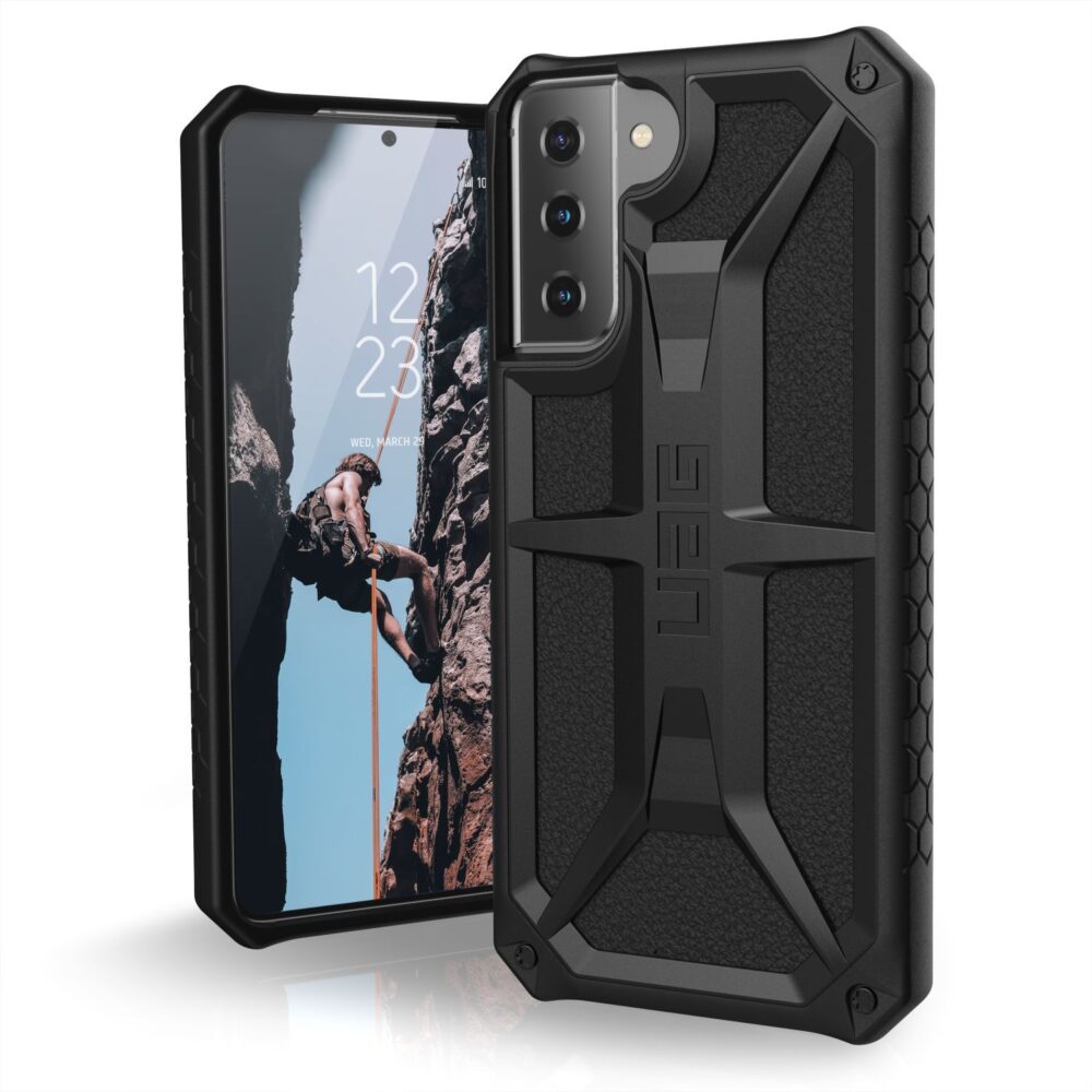 UAG Monarch Cell Phone Case for the Samsung Galaxy S21+ Black