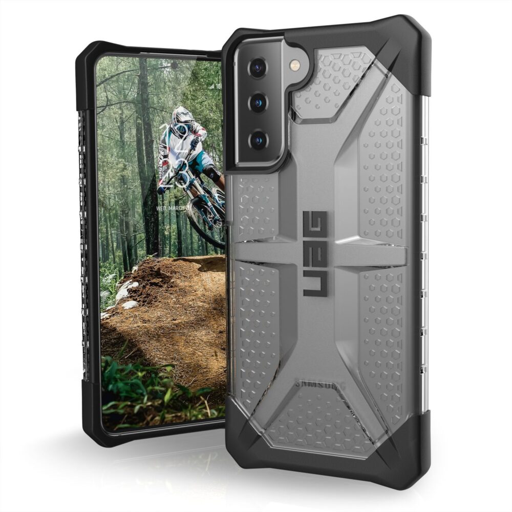 UAG Plasma Cell Phone Case for the Samsung Galaxy S21+ Ice