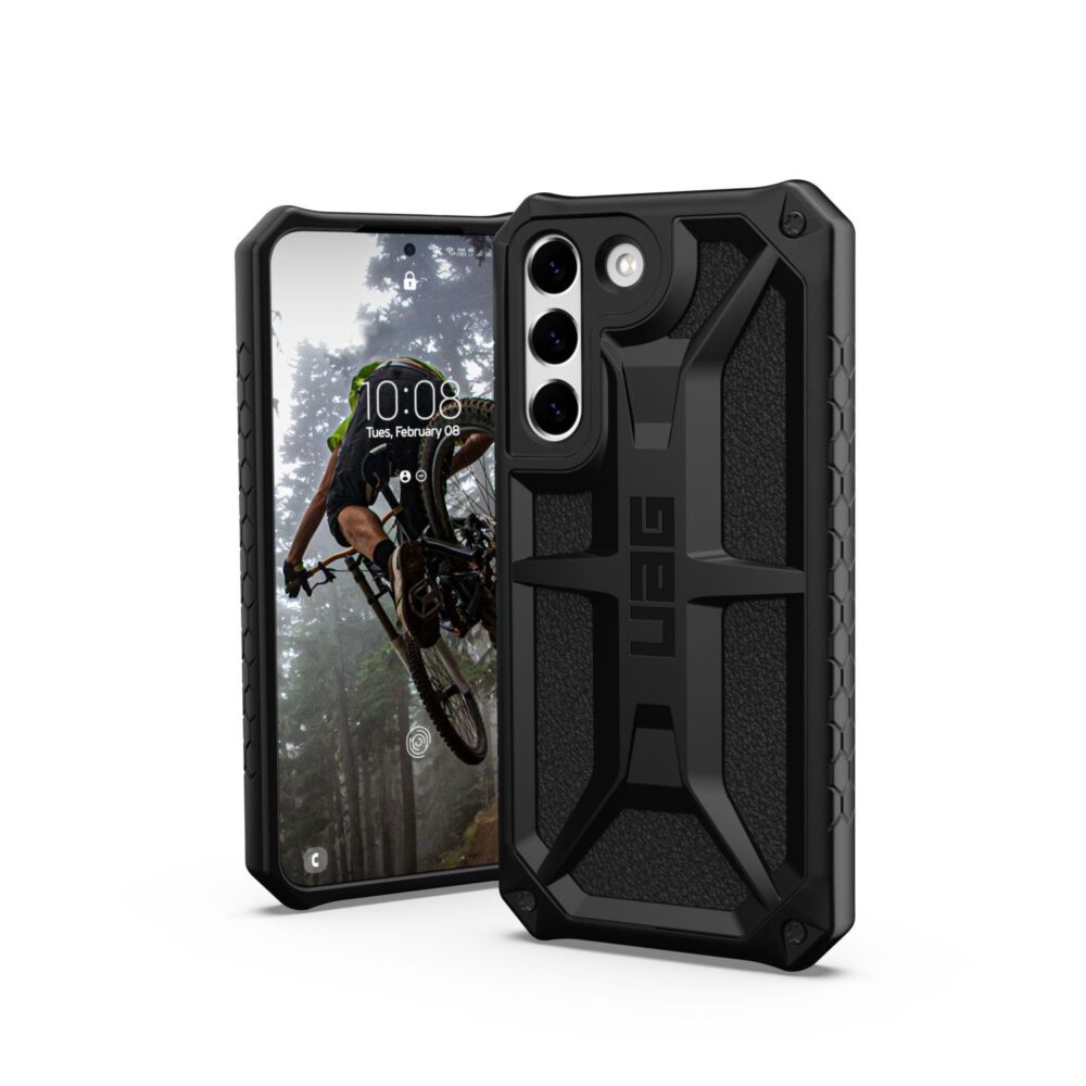 UAG Monarch Cell Phone Case for the Samsung Galaxy S22 5G Black
