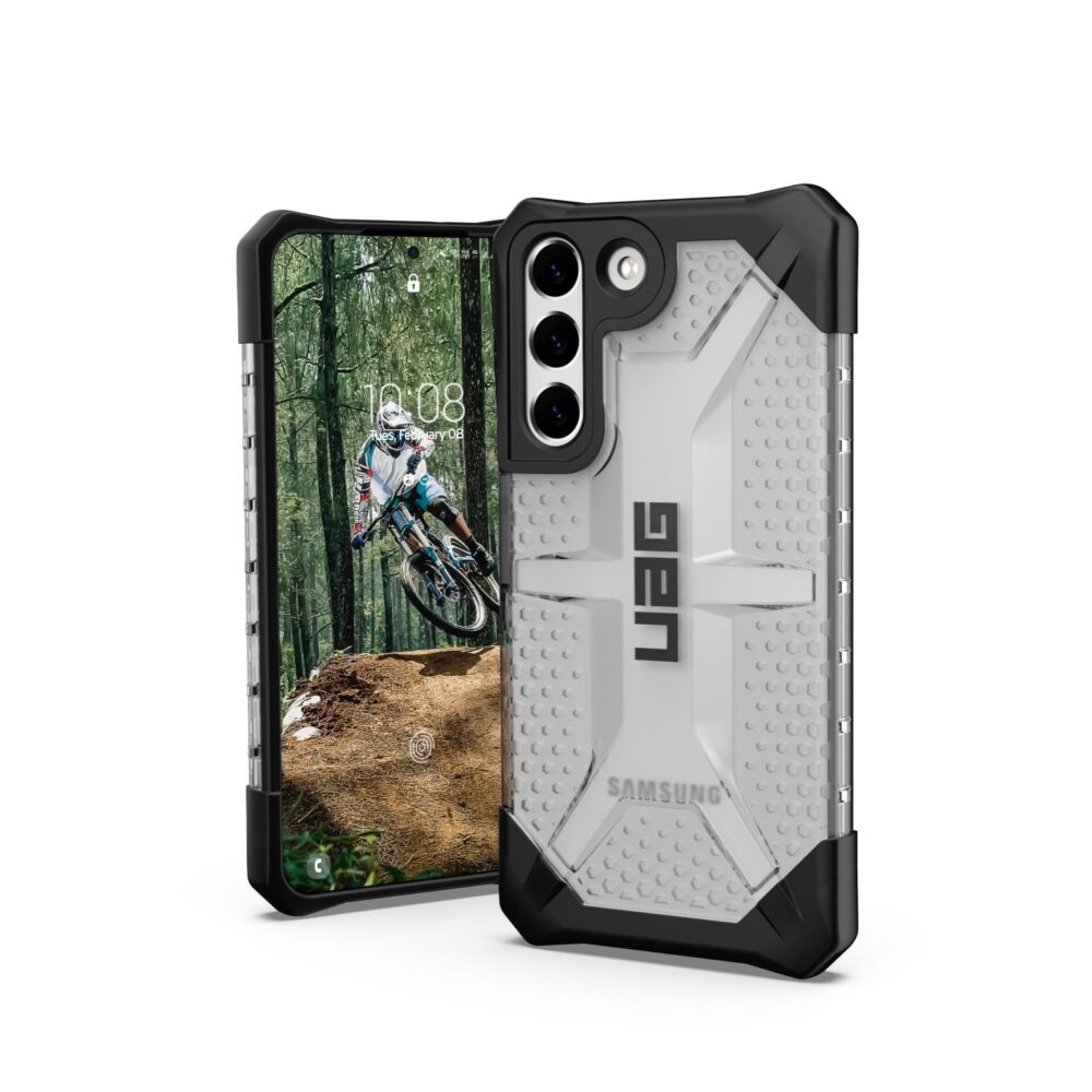 UAG Plasma Cell Phone Case for the Samsung Galaxy S22 5G Ice