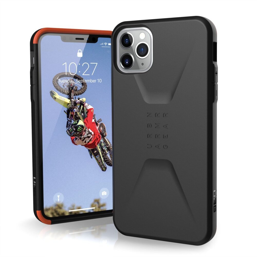 UAG Civilian Cell Phone Case for the Apple iPhone 11 Pro Max Black
