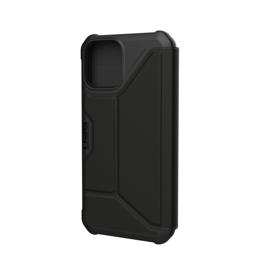 Apple iPhone 12 / iPhone 12 Pro Black UAG Metropolis Fibre Armor Flip Cell Phone Case