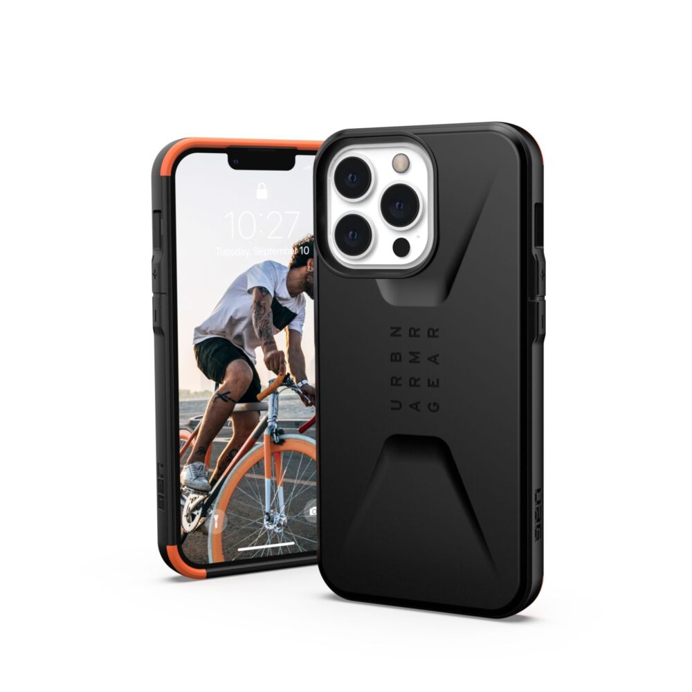 UAG Civilian Cell Phone Case for the Apple iPhone 13 Pro Black