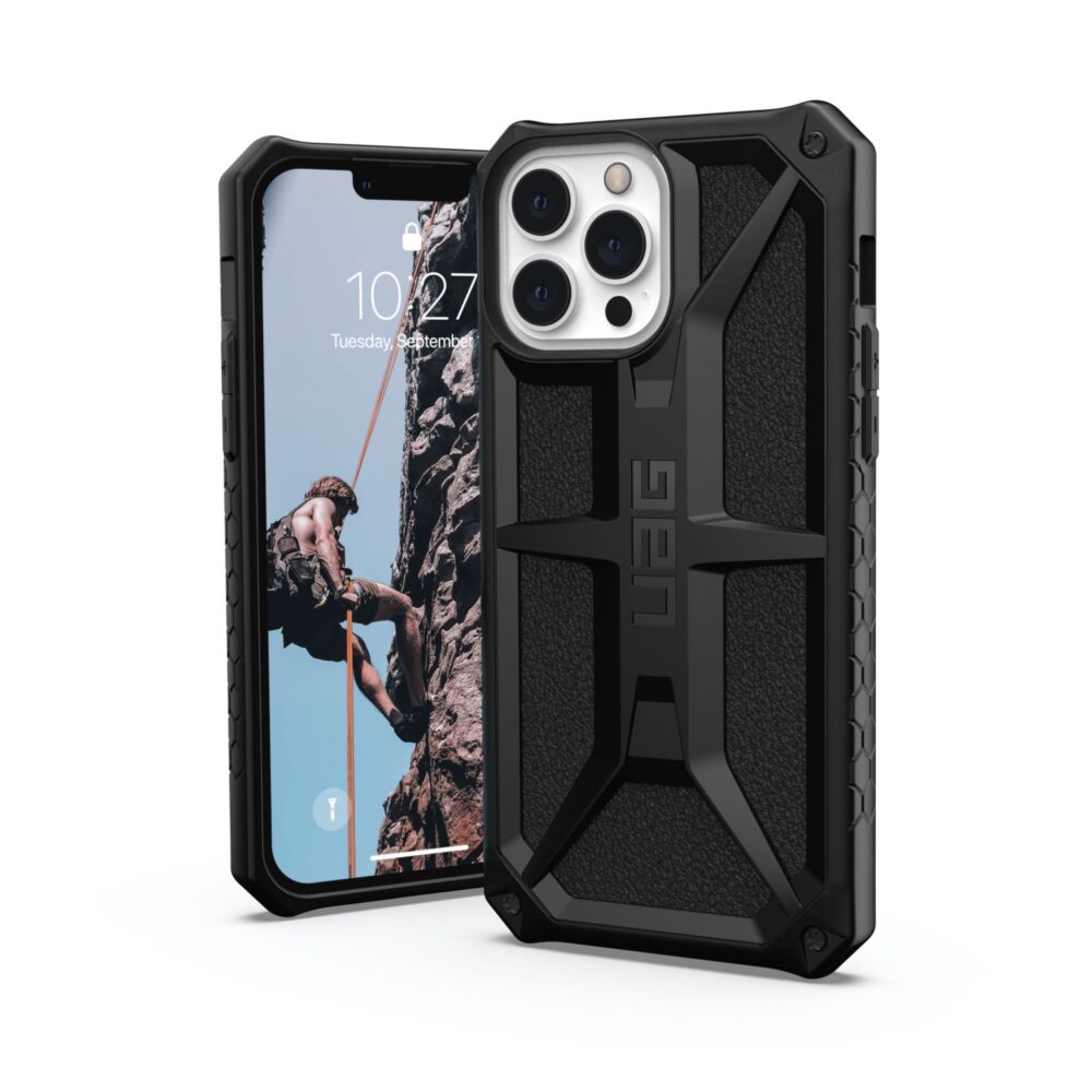 UAG Monarch Cell Phone Case for the Apple iPhone 13 Pro Black