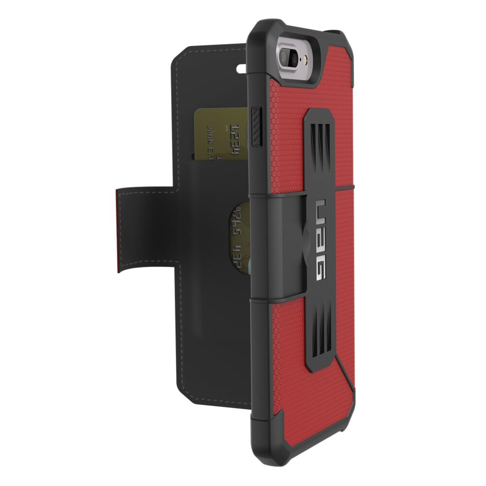 UAG Metropolis Folio Cell Phone Case for the Apple iPhone 7 Plus Red
