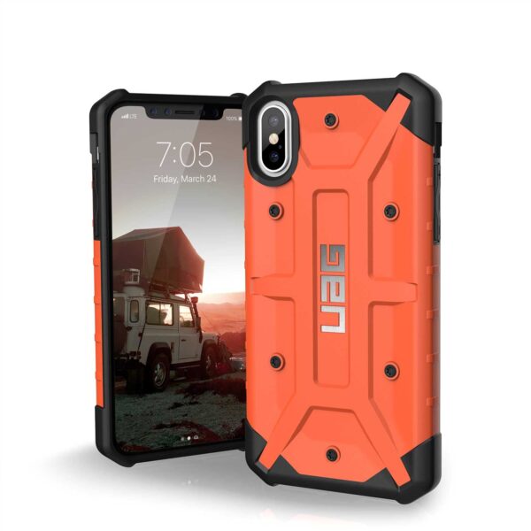 UAG Pathfinder Cell Phone Case for the Apple iPhone X Orange