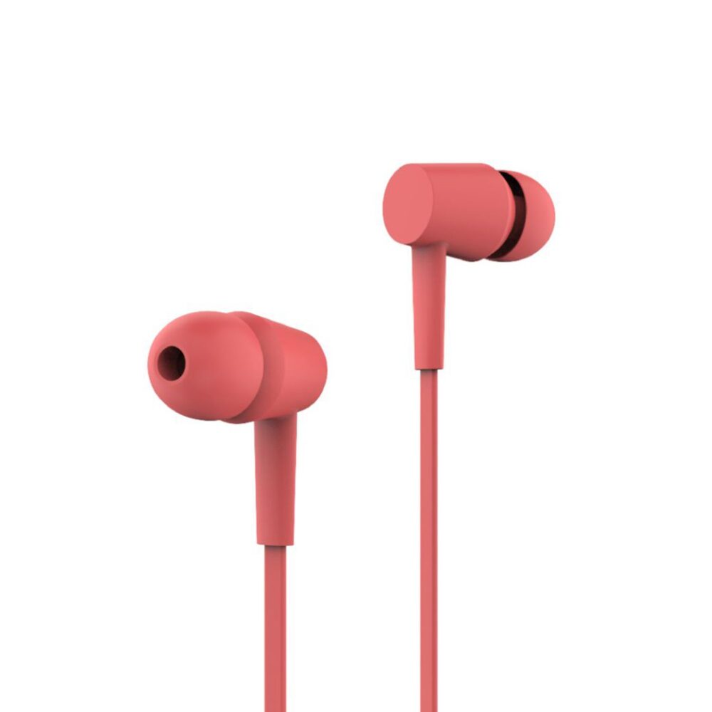Yookie Sterio In Ear Aux Earphones With Microphone Red