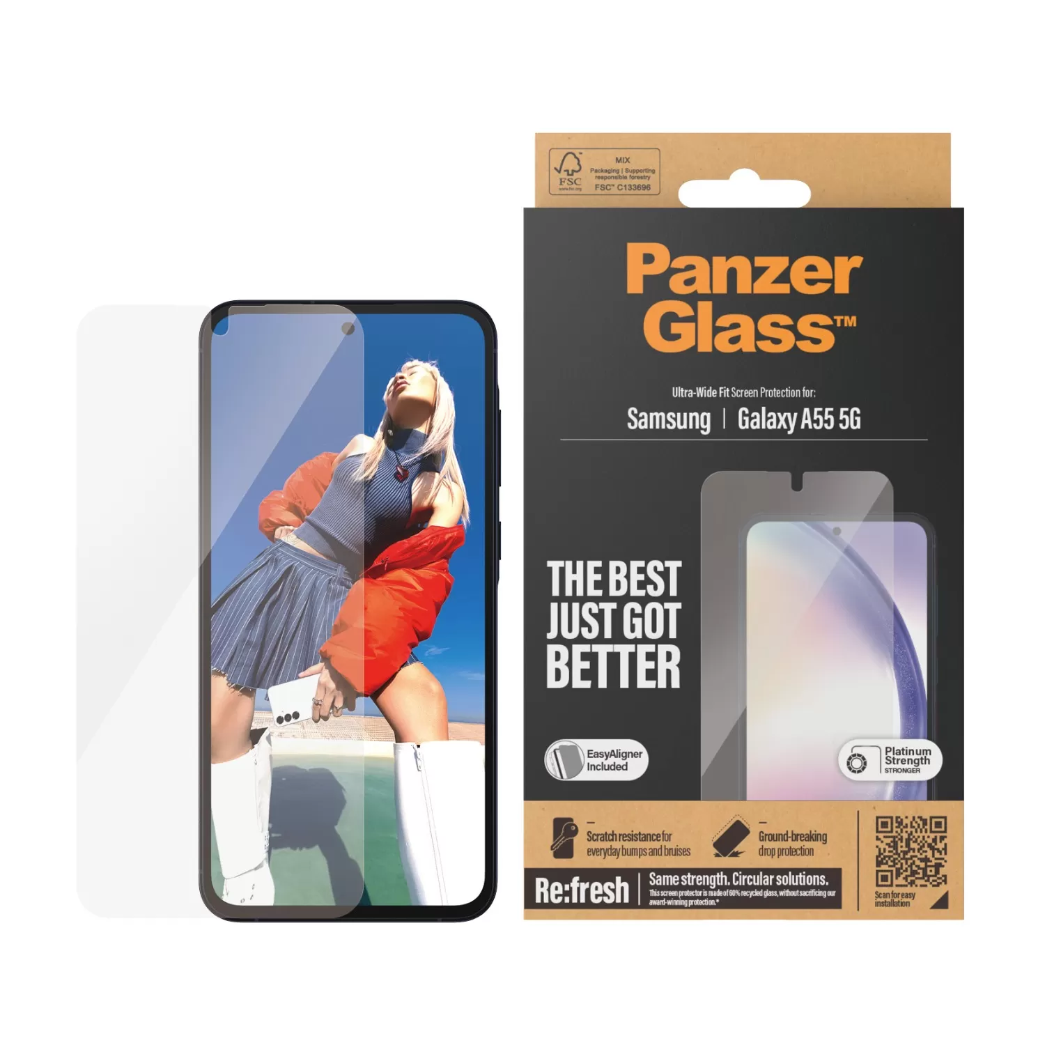 Samsung Galaxy A55 5G PanzerGlass Bundle – Cover + Screen Protector + Camera Protector - Image 4