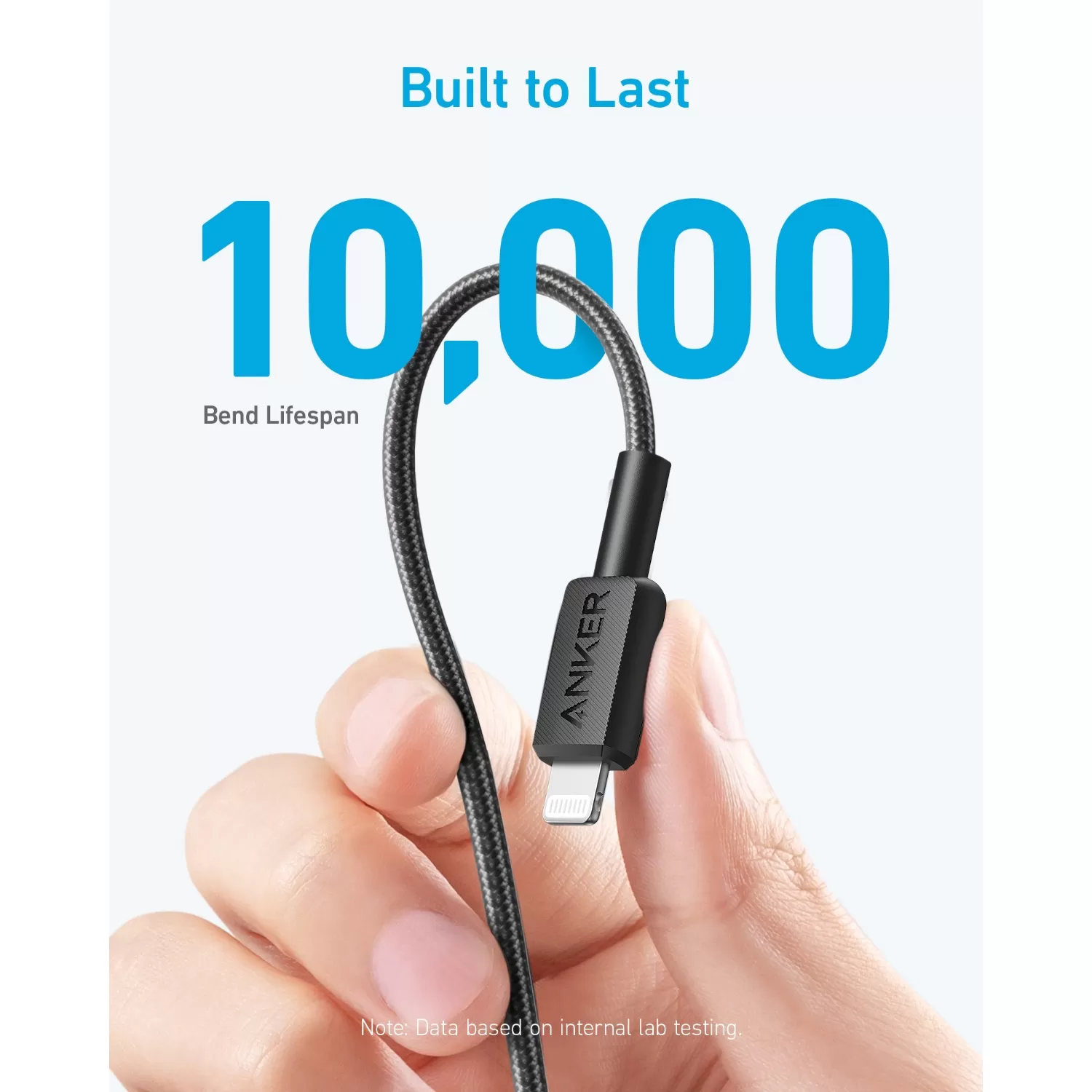 Anker 60W PowerLine Type C To Lightning Cable - 0.9m Black - Image 6