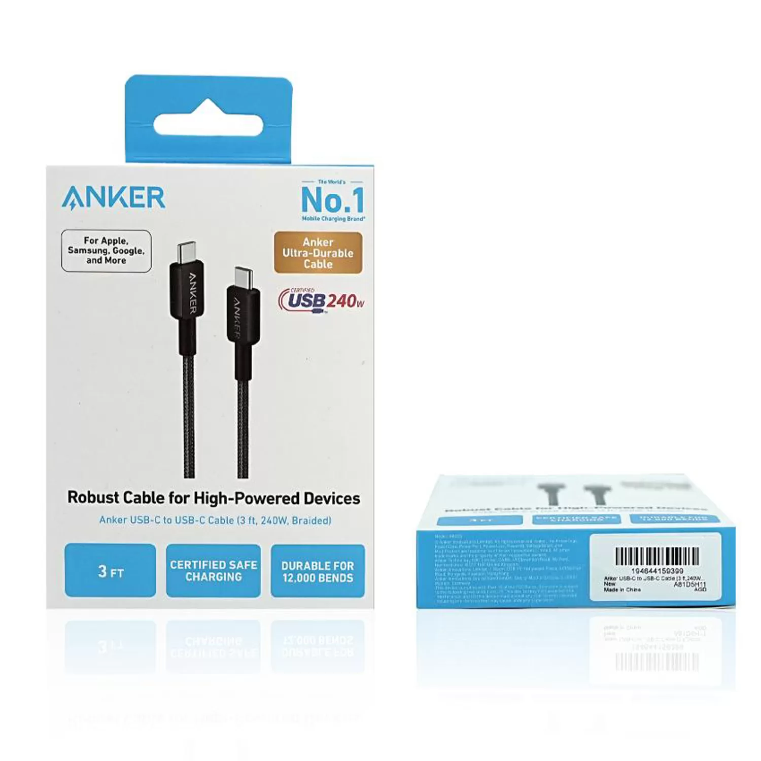 Anker 60W Type C To Type C Cable - 0.9m Black - Image 7