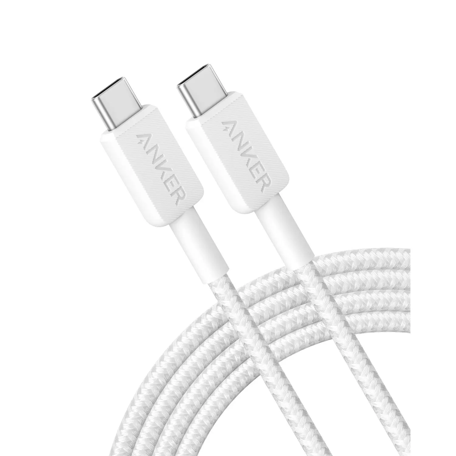 Anker 60W Type C To Type C Cable - 1.8m White Braided
