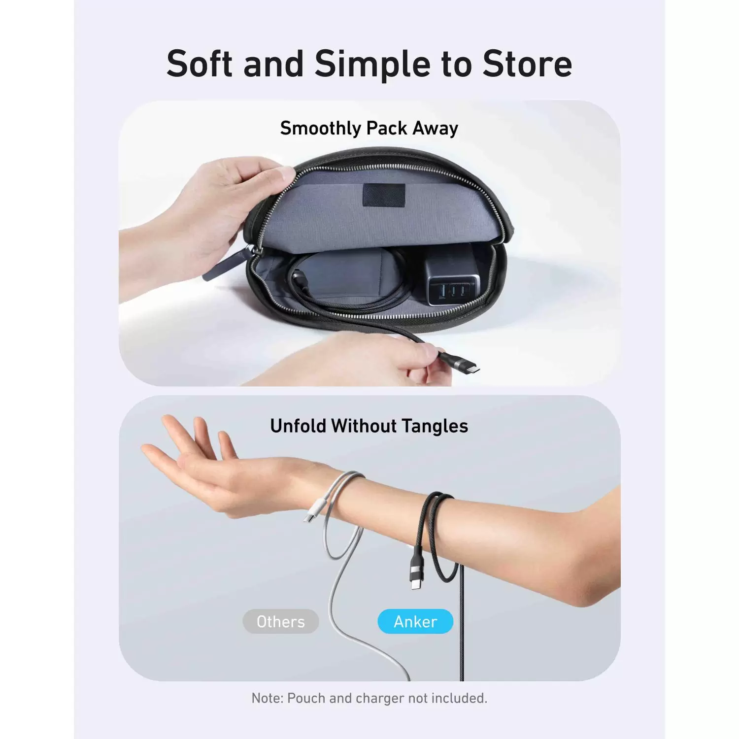 Anker 240W Type C To Type C Cable C PD Cable - 1.8m Black Braided - Image 3