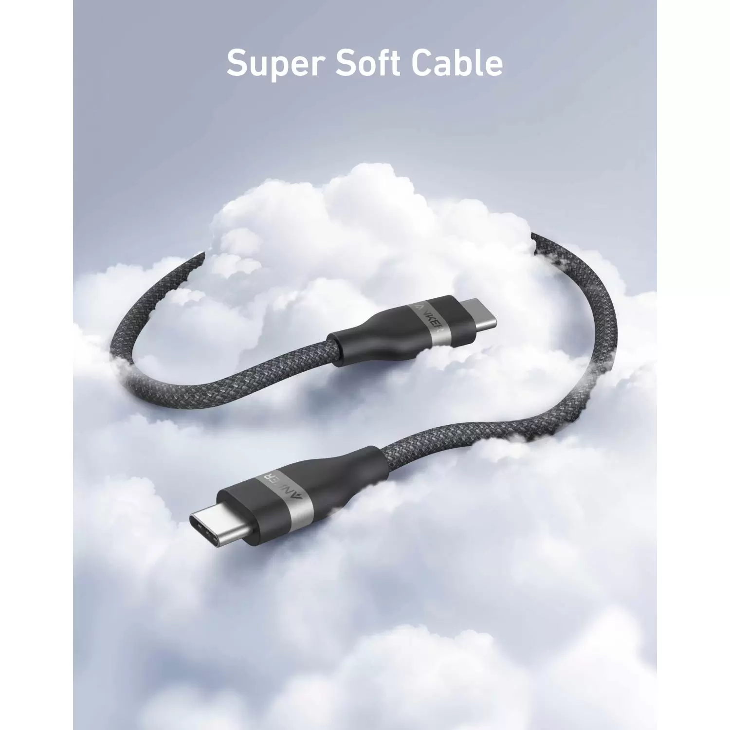 Anker 240W Type C To Type C Cable C PD Cable - 1.8m Black Braided - Image 5